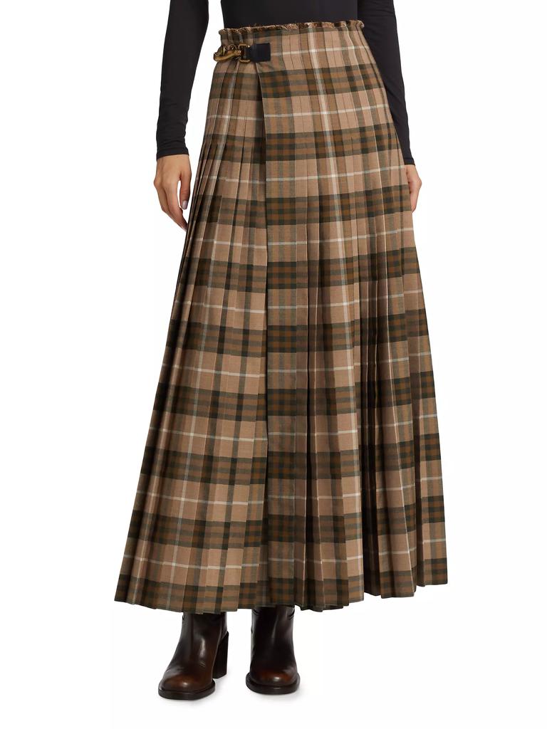 スカート Burberry Maxi skirt Burberry Check Wool-Blend Knit Maxi Skirt - Dresses & Skirts