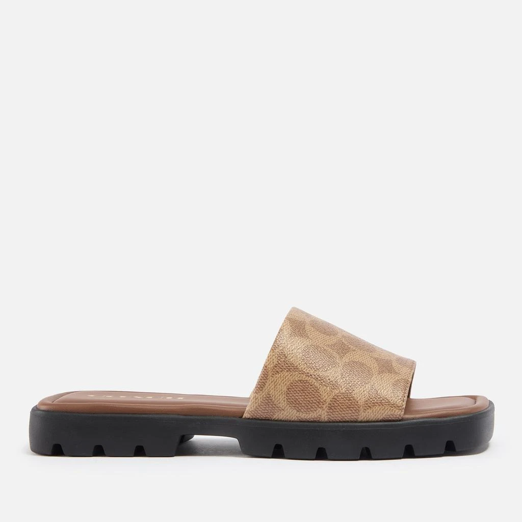 Coach Coach Women's Florence Coated Canvas Sliders 1