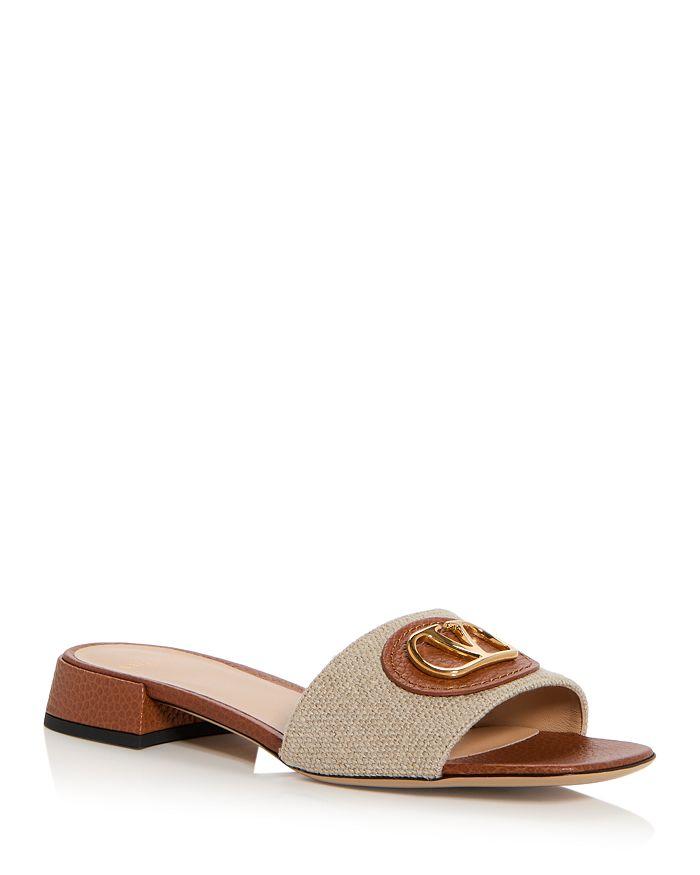 【Valentino】SLIDE VLOGO SIGNATURE T. 05◆7W2S0BD5MNS Valentino Vlogo Signature T. 05 Slide Sandals - Slippers