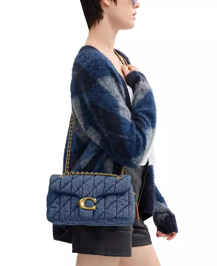 Coach Small Tabby Denim Shoulder Bag 26 with Quilting 2