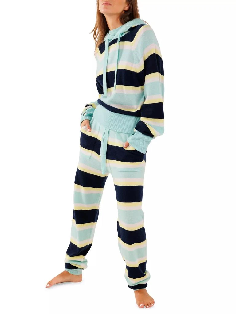 CRUSH CASHMERE Vic Cashmere Striped Hoodie 2