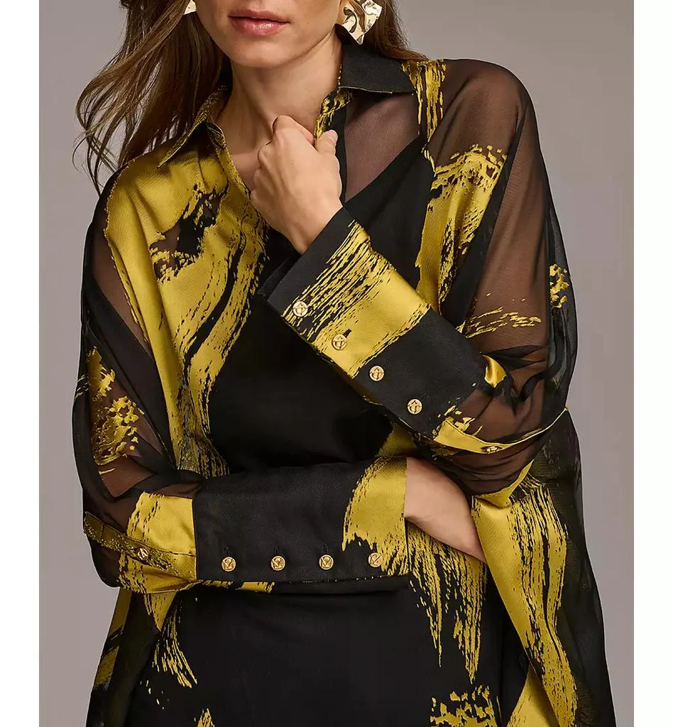 Donna Karan Donna Karan Women's Metallic Print Tunic 4