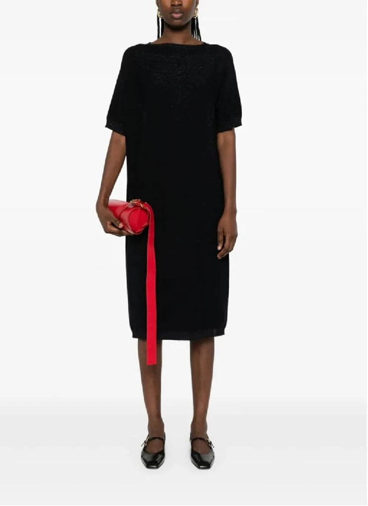 Fabiana Filippi Relaxed Midi Dress With Subtle Shimmer 2
