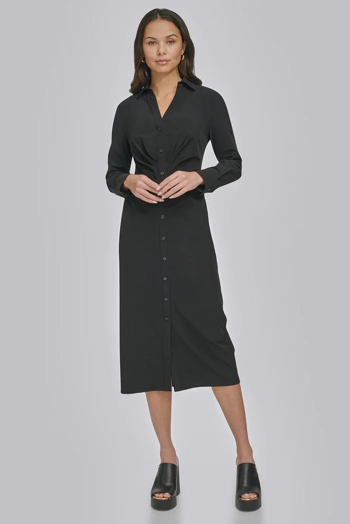DKNY FRONT RUCHING DRESS 3