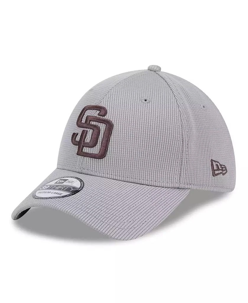 New Era Men's Gray San Diego Padres Active Pivot 39Thirty Flex Hat