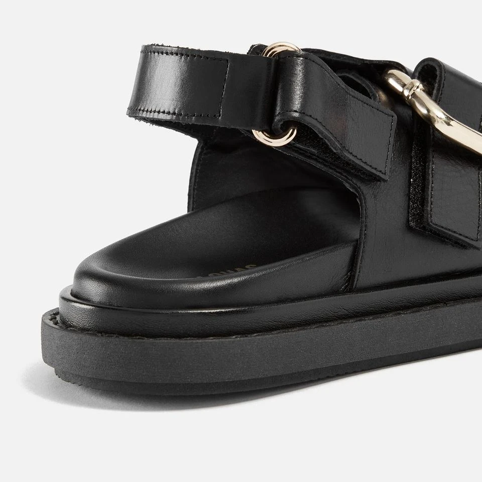ALOHAS ALOHAS WOMEN'S HARPER LEATHER DOUBLE STRAP SANDALS 4