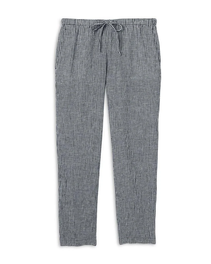 Eileen Fisher Puckered Linen Tapered Ankle Pants 5