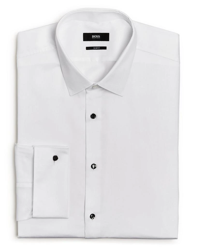 Hugo Boss Jasper Pique Slim Fit Tuxedo Shirt 1