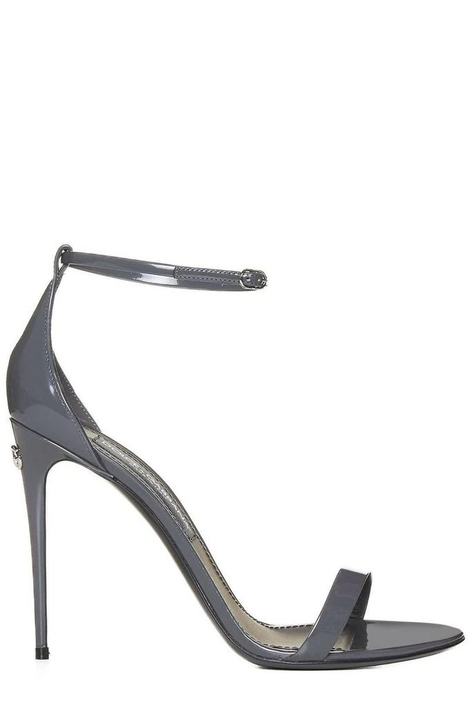 Dolce & Gabbana Dolce & Gabbana Logo Plaque Polished Sandals 1