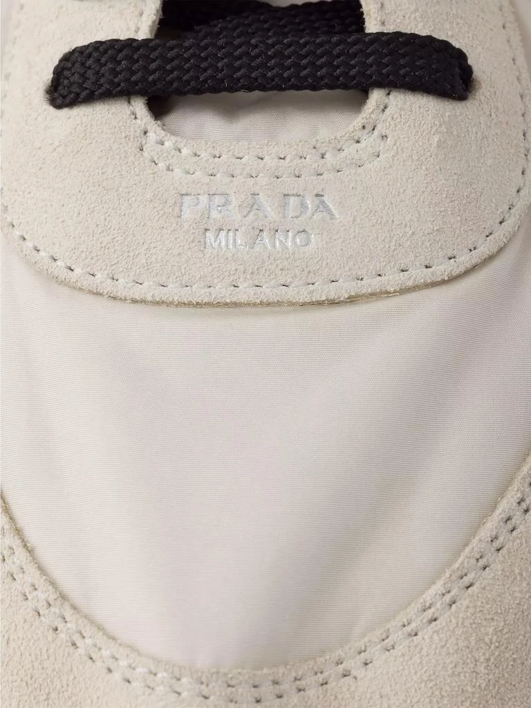 Prada Men's Re-Nylon and Suede Elasticized Sneakers 4