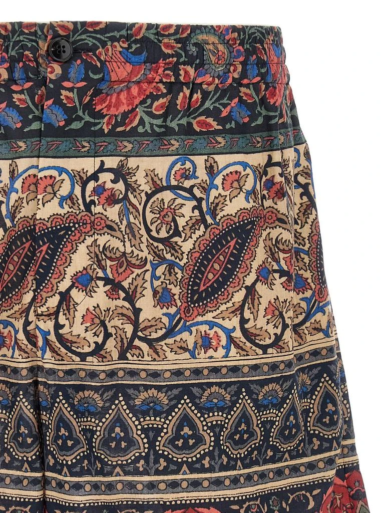Valentino Valentino Paisley-Printed Button Detailed Shorts 3
