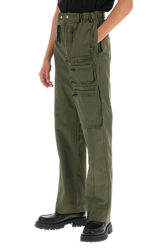 ANDERSSON BELL cargo pants with raw-cut details 4