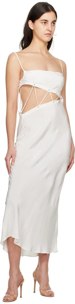 Christopher Esber White Disconnect Midi Dress 4