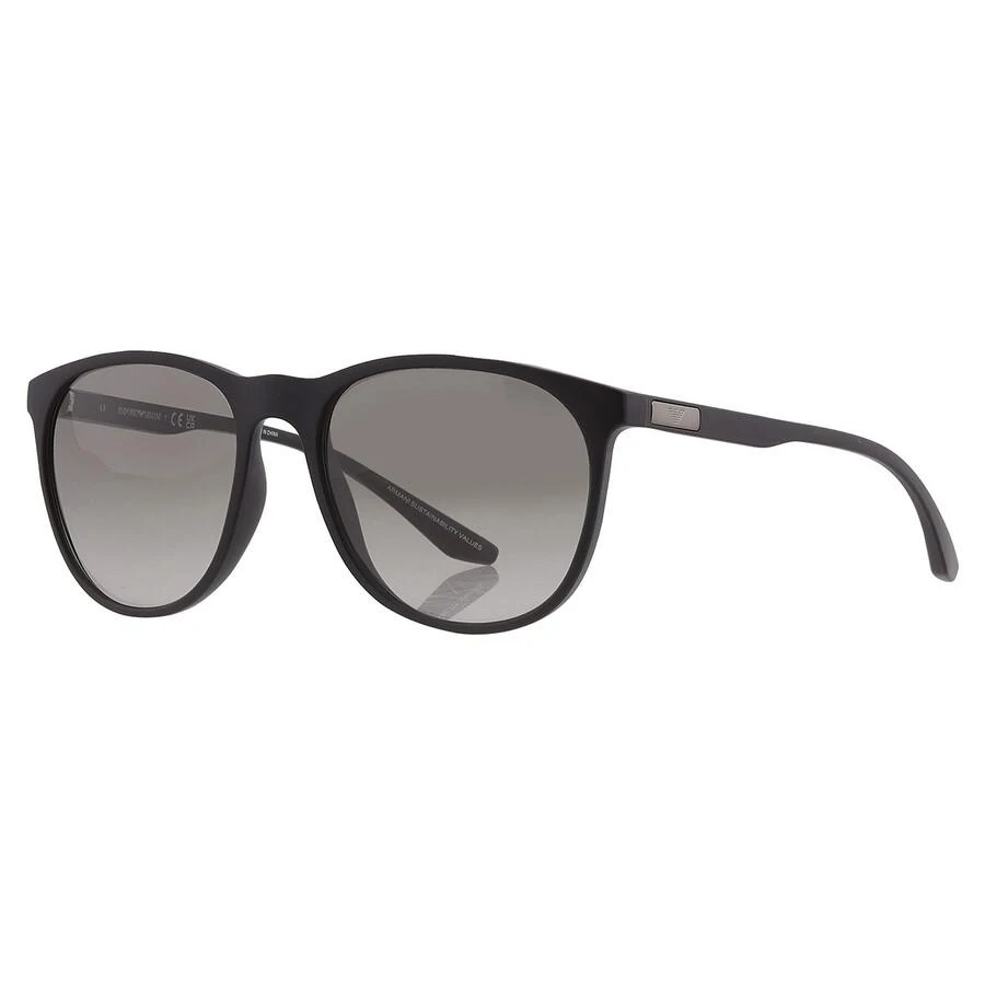 Emporio Armani Grey Gradient Oval Men
s Sunglasses EA4210F 500111 56 2