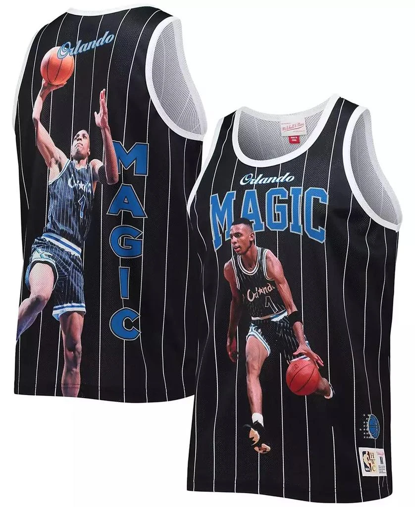 Mitchell and Ness Men's Penny Hardaway Black Orlando Magic Hardwood Classics Player Tank Top 1