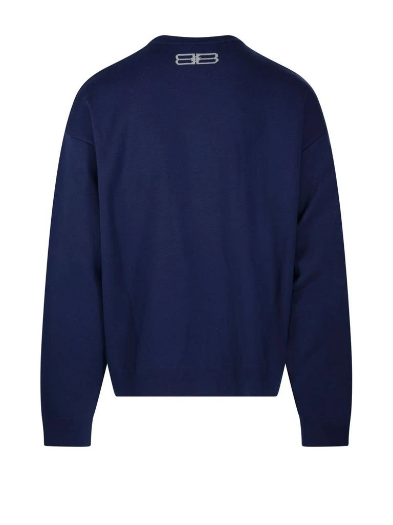 Balenciaga Balenciaga BB Logo Intarsia-Knit Sweatshirt 2