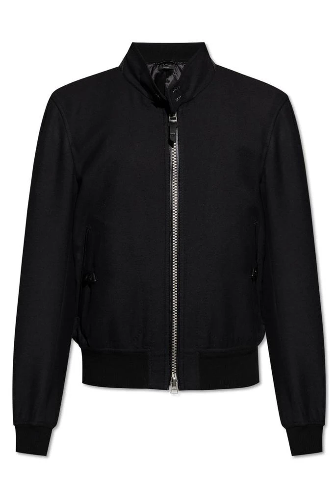 Tom Ford Tom Ford Stand Up Collar Zipped Jacket from Cettire