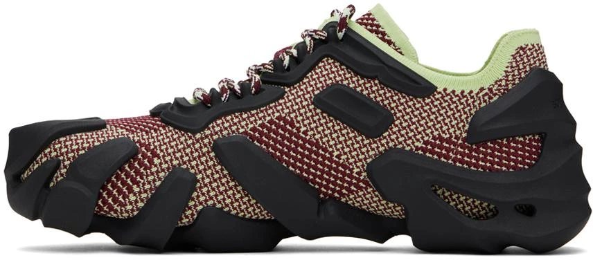 Bottega Veneta Burgundy & Yellow Flex Sneakers 3