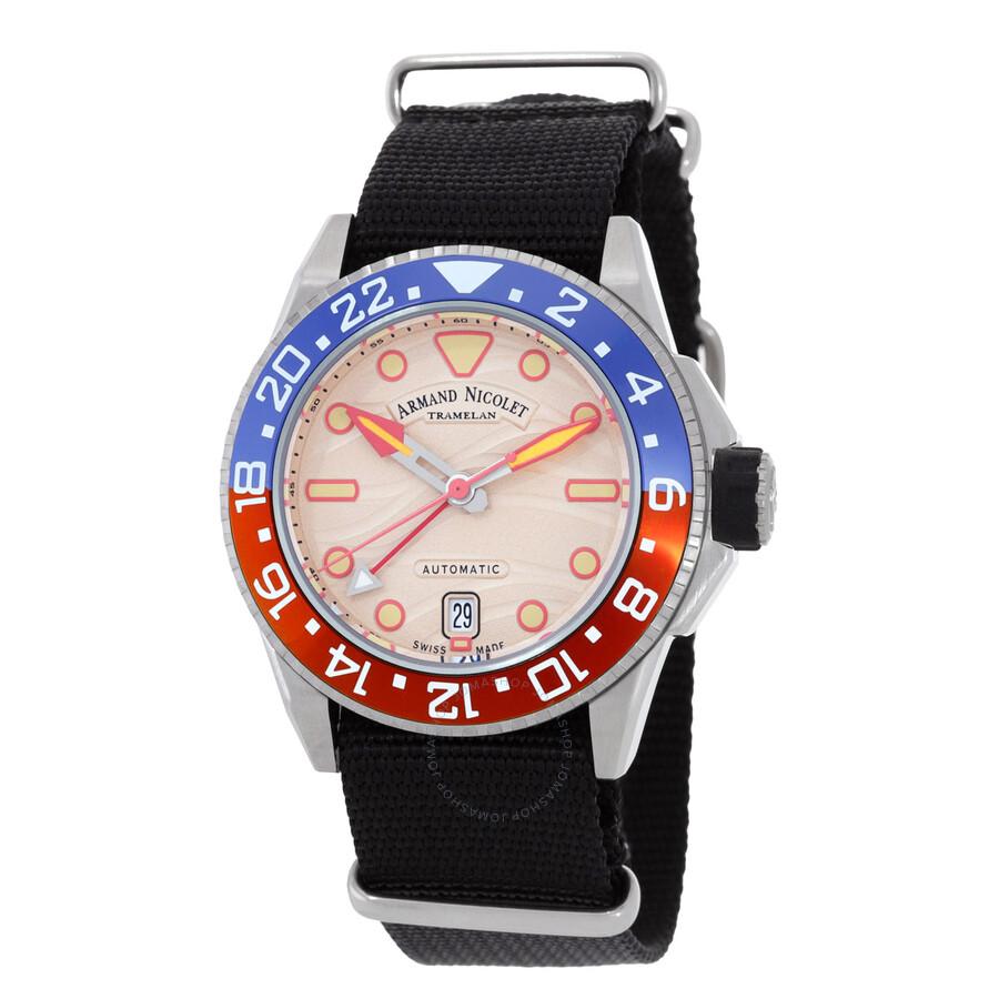 Armand Nicolet JSH GMT Automatic Men's Watch A487RGN-KO-BN22481AANN