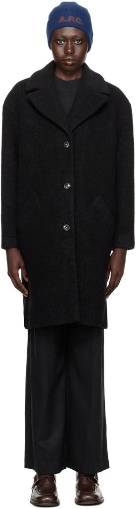 A.P.C. Black Ninon Coat 1