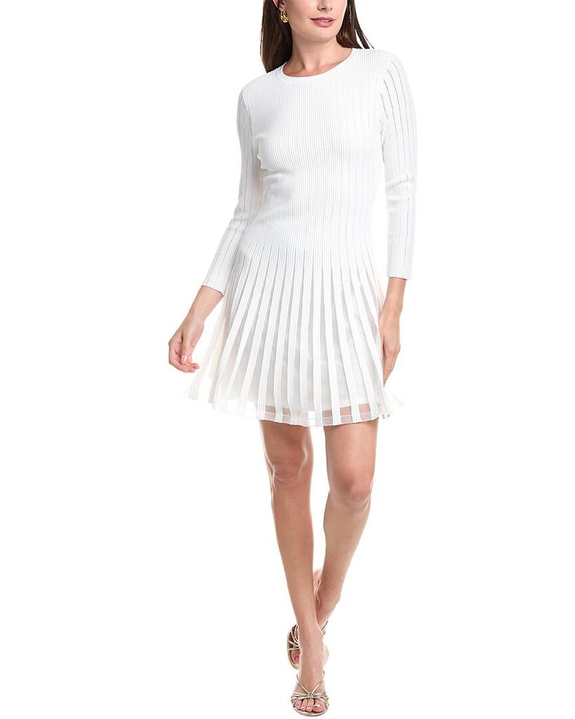 Milly Milly Tabitha Sheer Godet Mini Dress