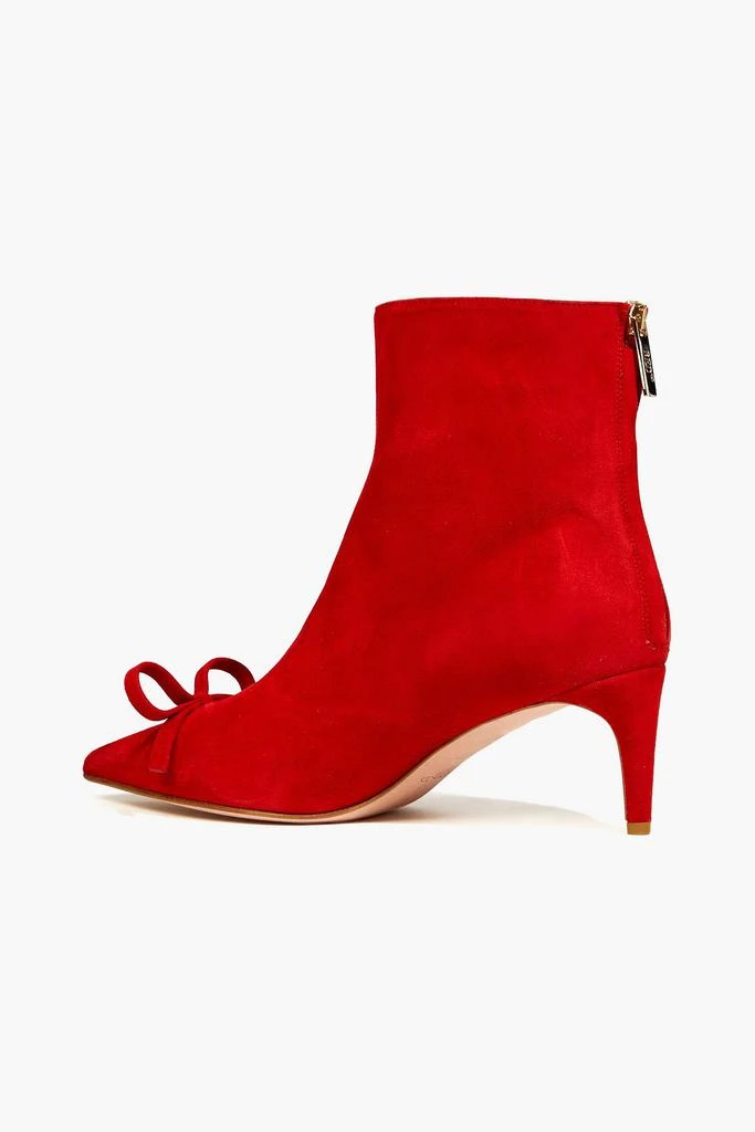 RED Valentino Sandie bow-embellished suede ankle boots 3