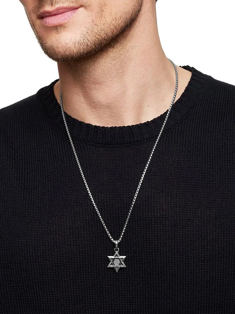David Yurman Star of David Amulet in Sterling Silver, 34.7mm 7