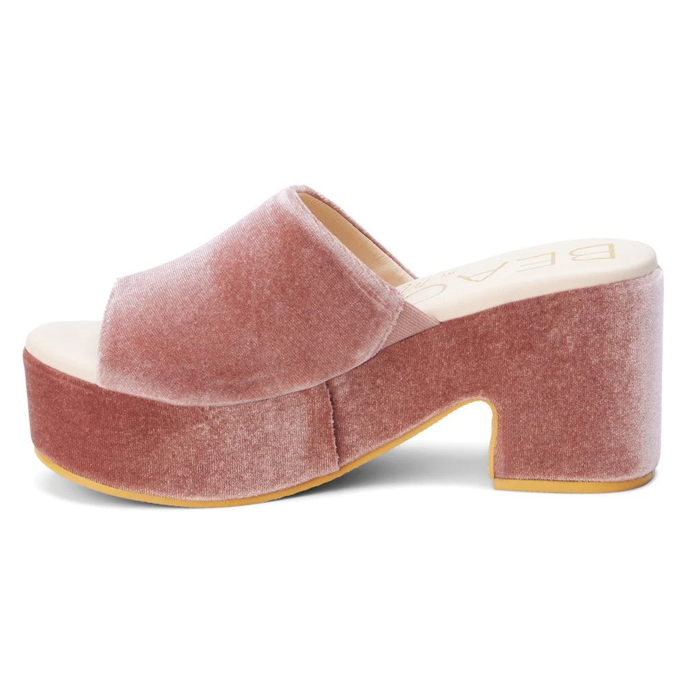 BEACH by Matisse Terry Velvet Platform Clog Sandals 3