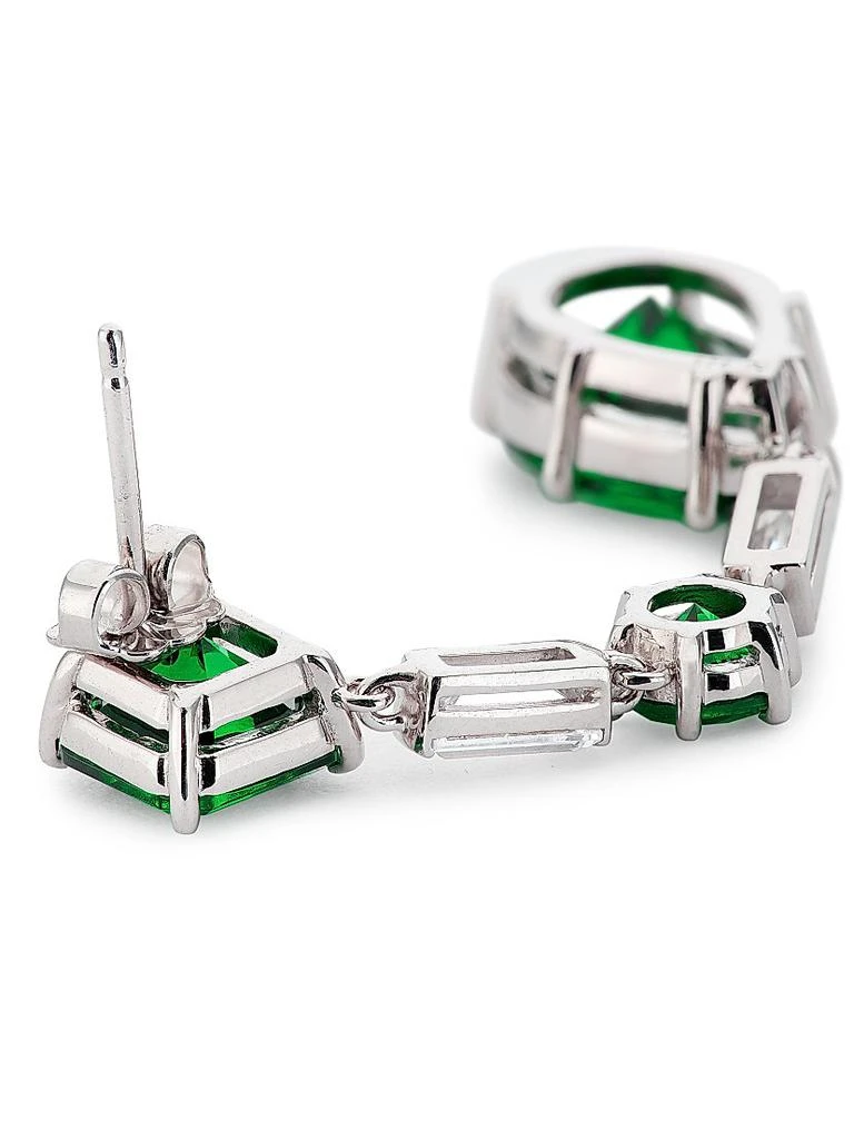 Adriana Orsini Glitz Sterling Silver, Nano Gem, 
Cubic Zirconia Extra-Large Drop Earrings 4