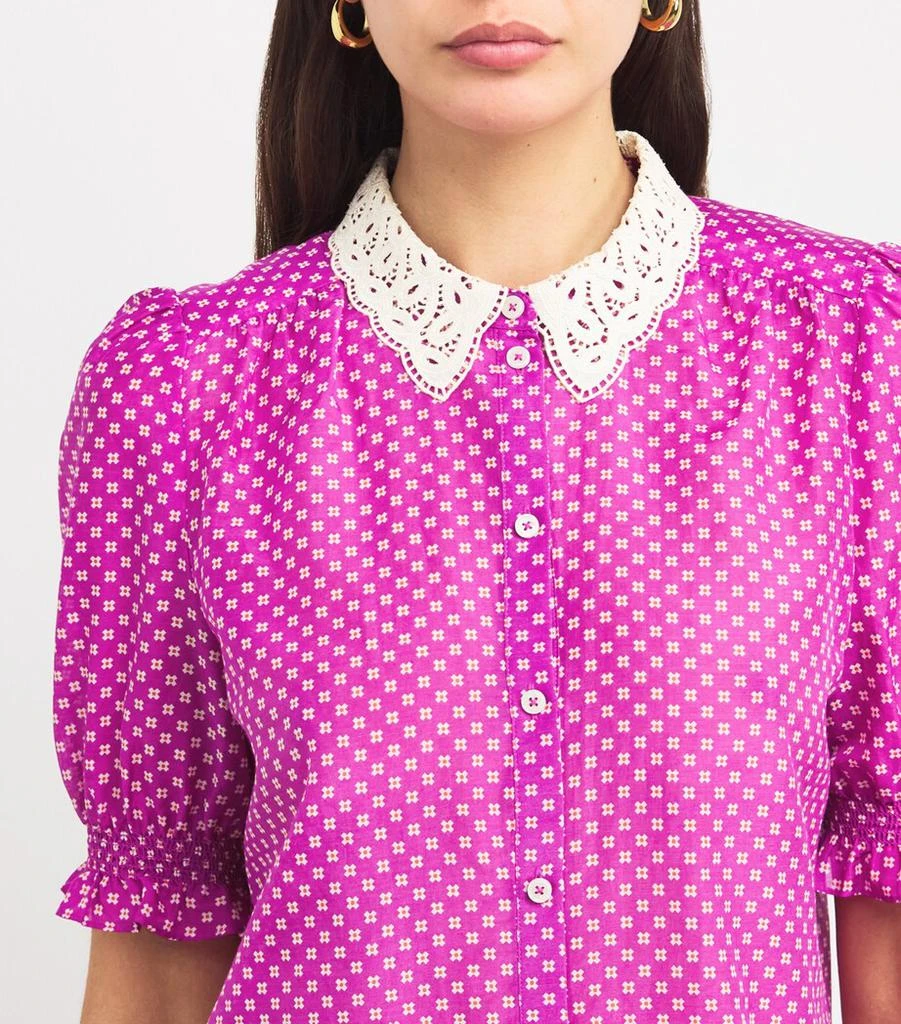 ME+EM Cotton-Silk Crosses Blouse 6