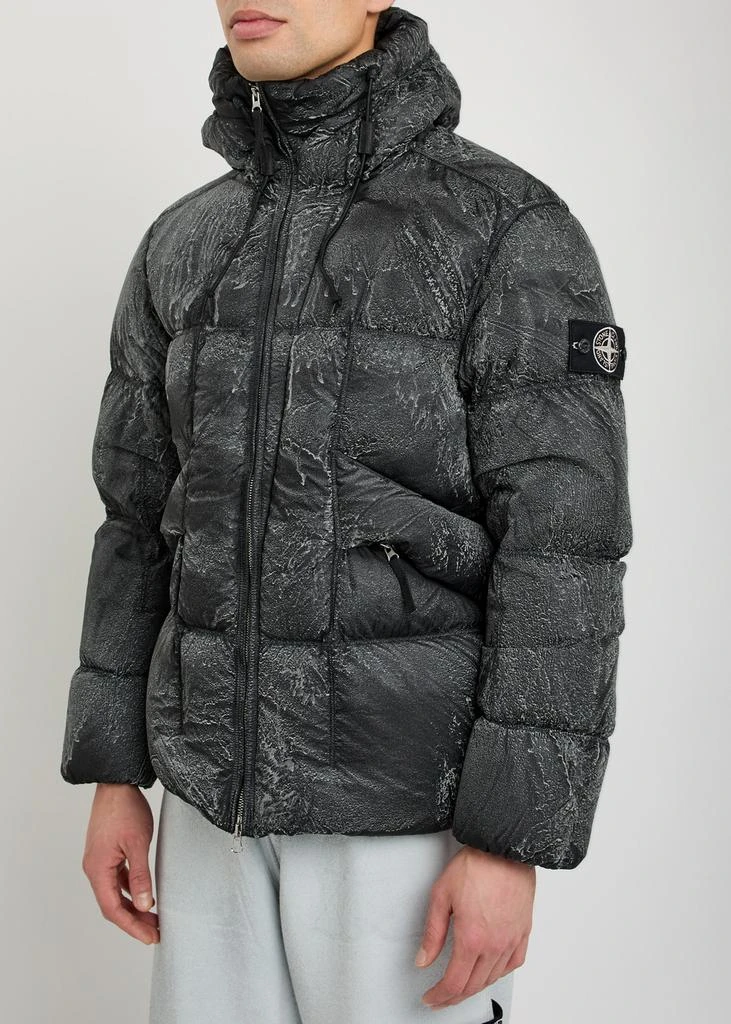 Stone Island Marbled-effect padded shell jacket 2