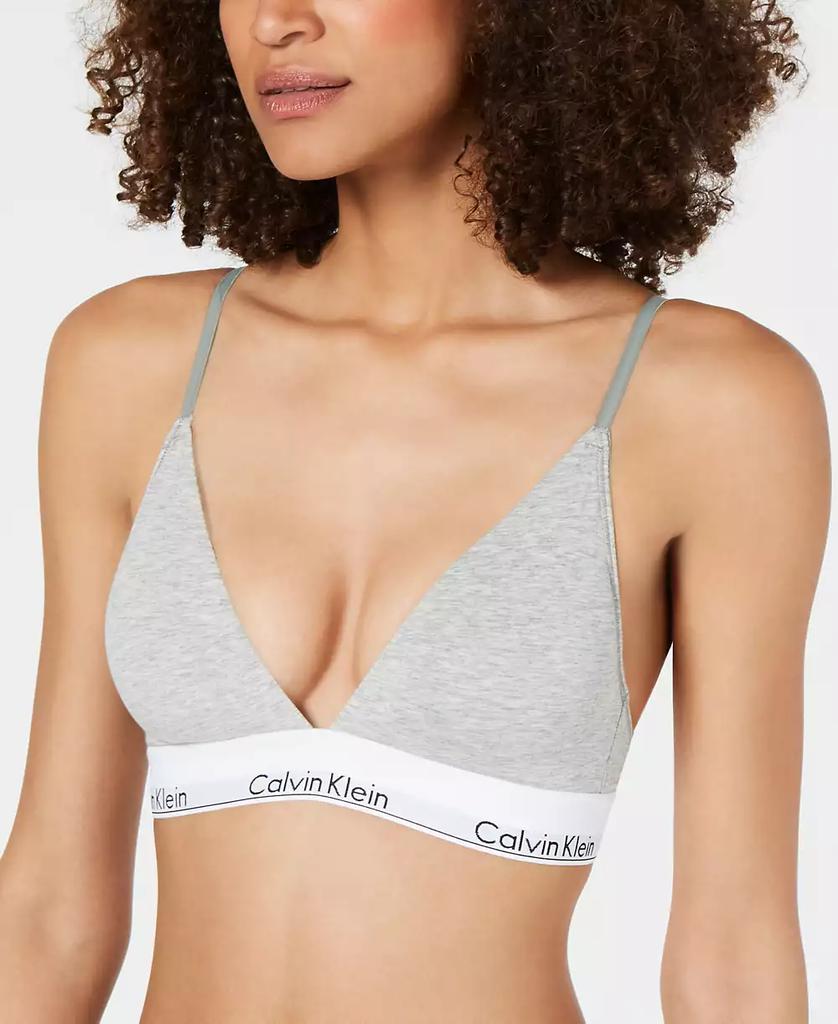 Calvin klein grey triangle bra shop