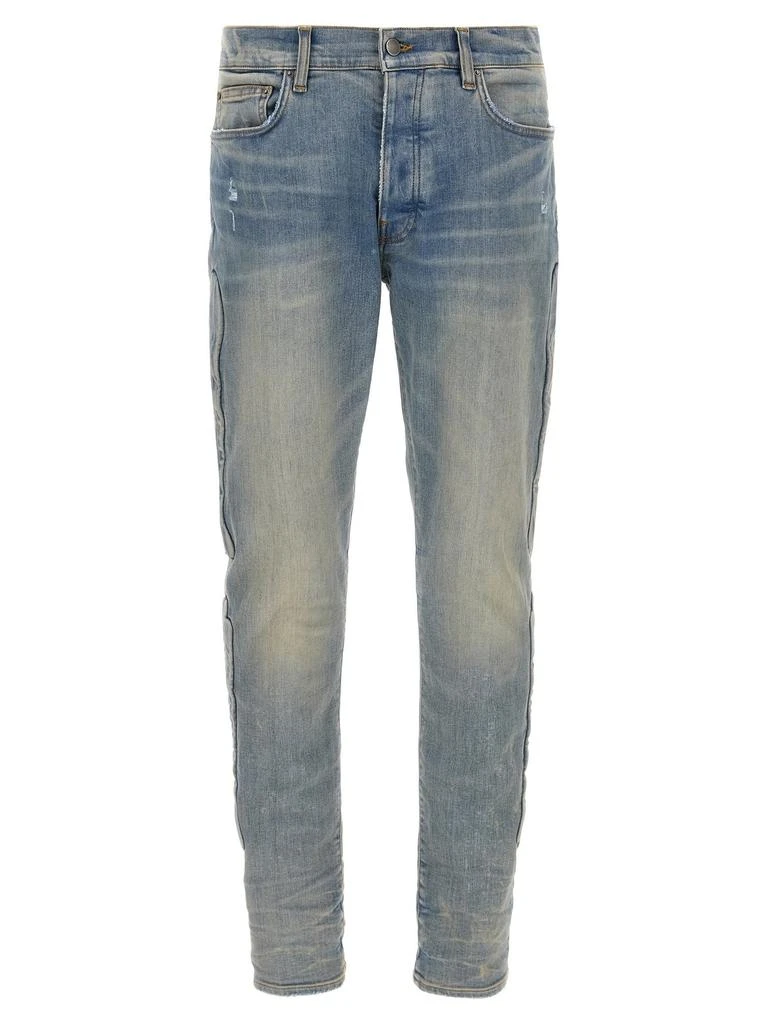 AMIRI Amiri 3D Bone Detailed Distressed Skinny Jeans 1