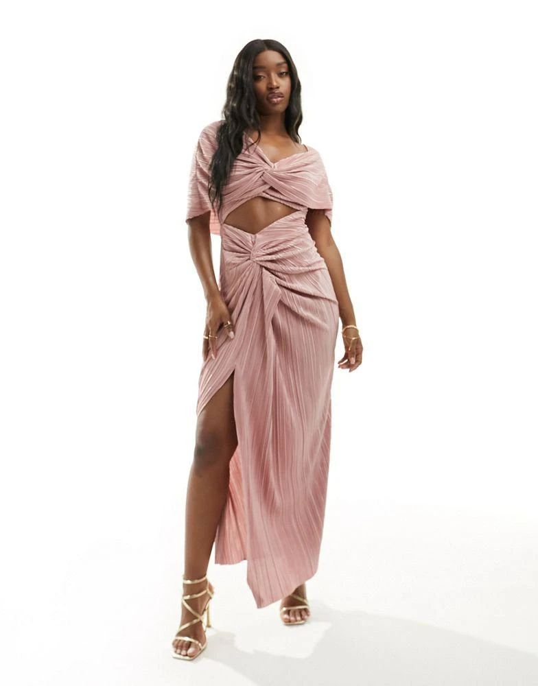 ASOS DESIGN two in one fallen shoulder plisse maxi dress in blush On Sale Now with Up to 73% Off | Discover Exclusive Deals & Savings at BeyondStyle Authentic ASOS ASOS DESIGN two in one fallen shoulder plisse maxi dress in blush On Sale Now with Up to 73% Off | Discover Exclusive Deals & Savings at BeyondStyle Authentic ASOS