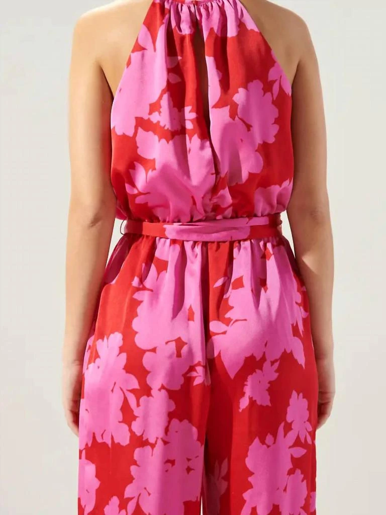 Sugarlips Sugarlips - Burning Love Lighthearted Trapeze Satin Jumpsuit 5