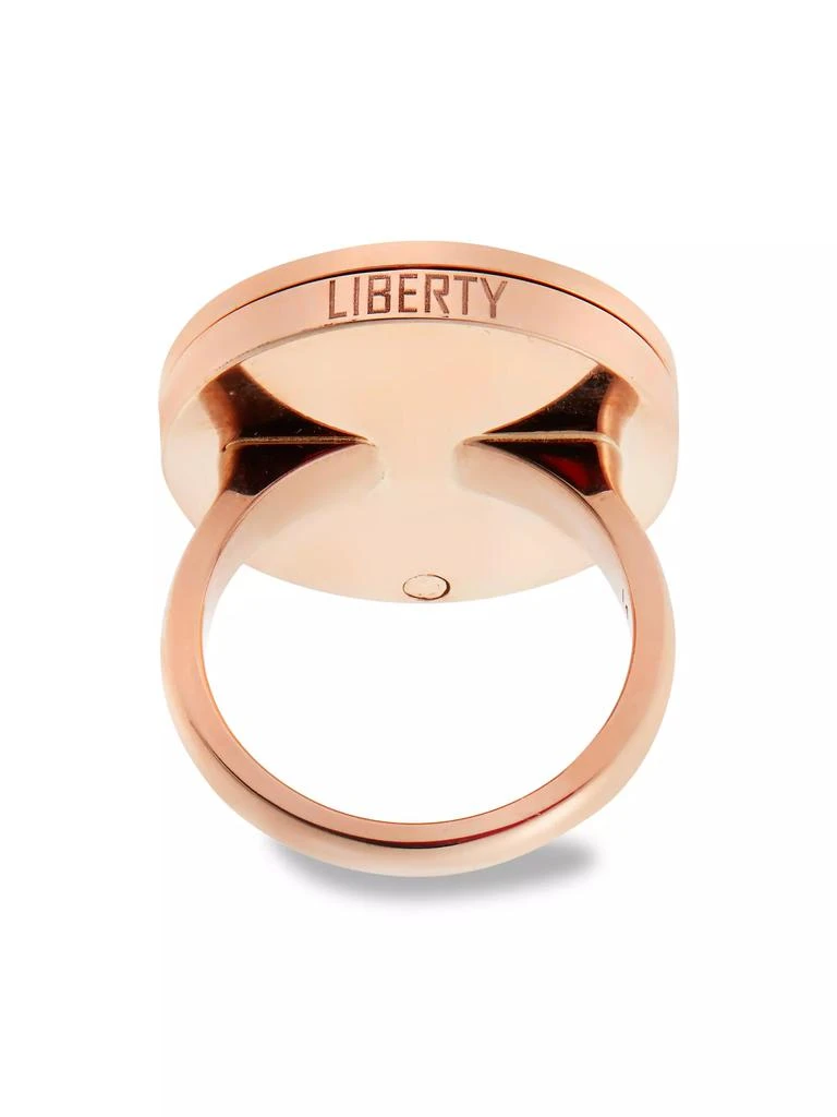 Ileana Makri Liberty 18K Rose Gold & Ruby Cross Ring 4