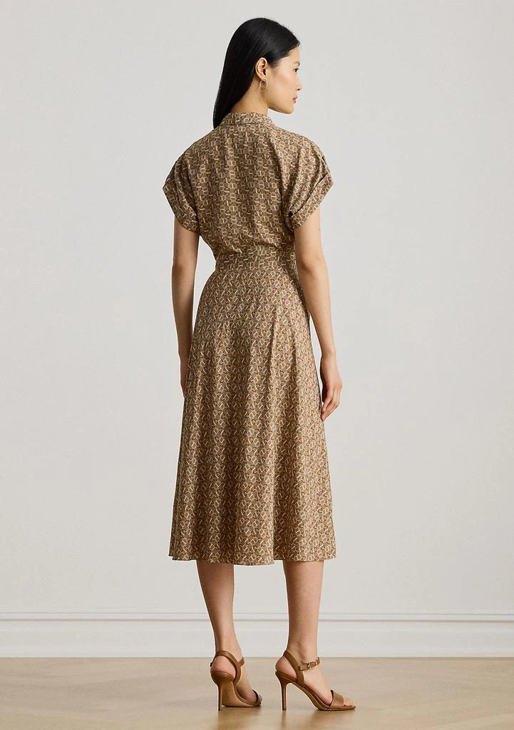 Ralph Lauren Geo-Print Belted Crepe Dress 2