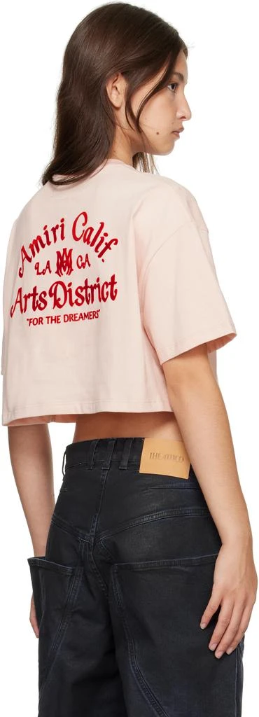 AMIRI Pink 'Arts District' T-shirt 3