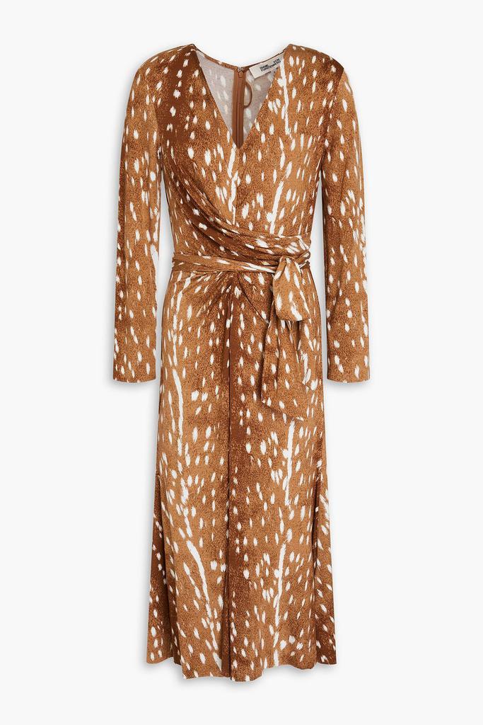 Diane von Furstenberg Marsha draped printed midi dress