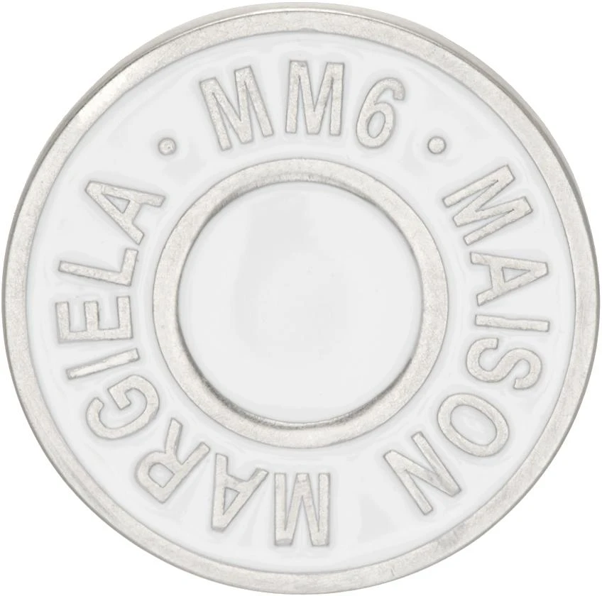 MM6 White
Silver Round Logo Pin