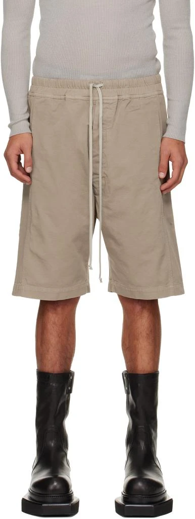 Rick Owens Taupe Concordians Pusher Shorts 1