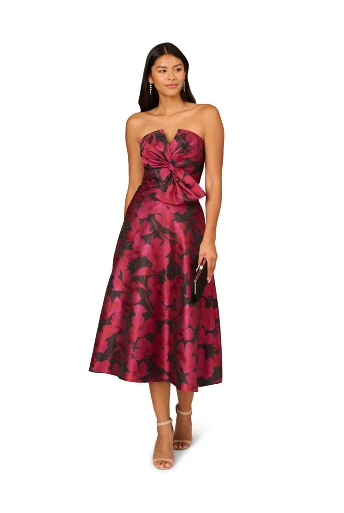 Aidan Mattox Floral jacquard midi dress 2
