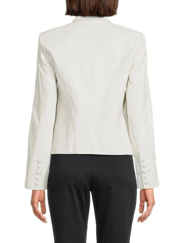 L'Agence Brooke Double Breasted Leather Blazer 2