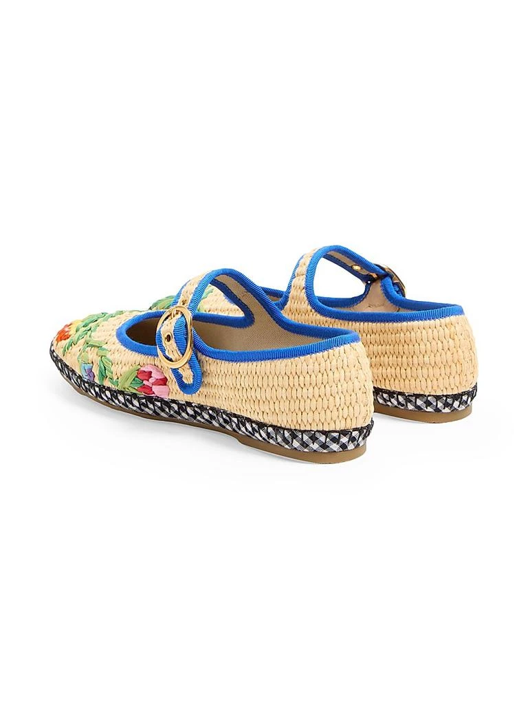 Valentino Mary-Jane Endouce Ballerinas in Raffia 3