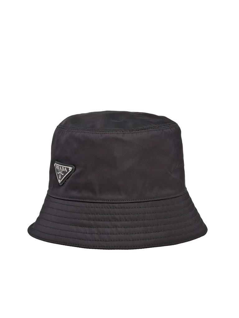 Prada Prada Logo Plaque Bucket Hat 1