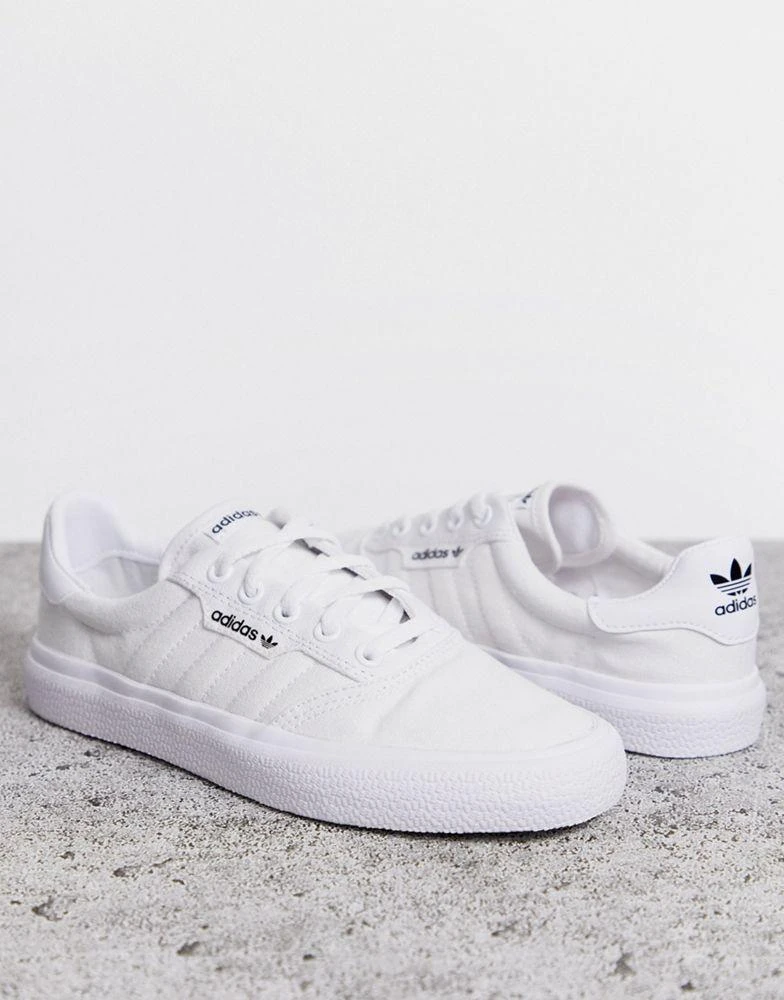 Adidas adidas Originals 3MC trainers in triple white 2