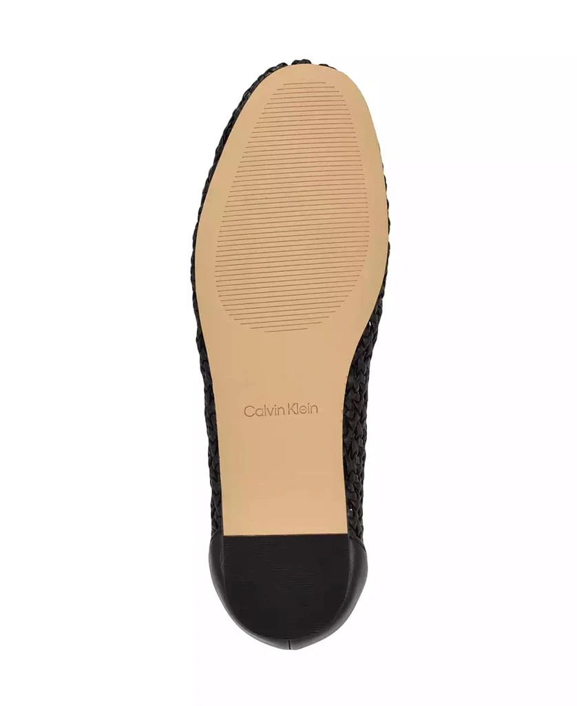Calvin Klein Women's Zatoria Woven Ballet Flats 5