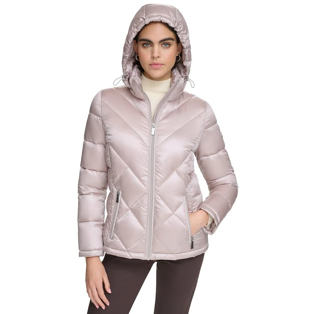 Calvin Klein Women's Shine Hooded Packable Puffer Coat, Created for Macy's 5