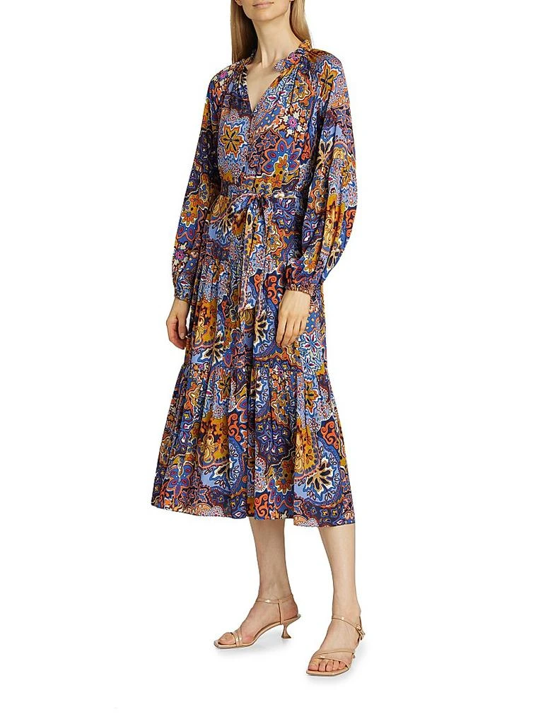 Tahari The Sienna Paisley Silk Dress 4