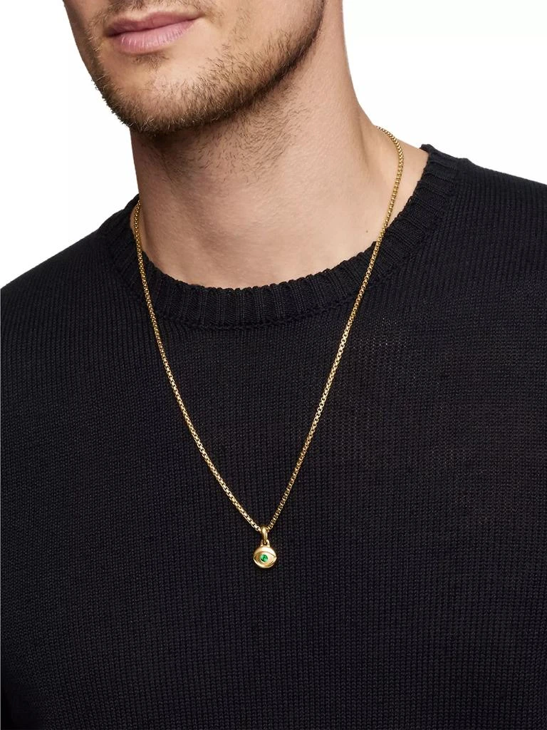 David Yurman Evil Eye Amulet in 18K Yellow Gold 2